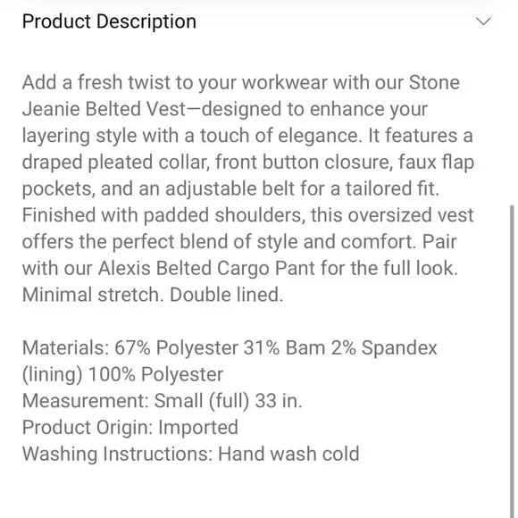 Tan brown vest - Picture 4 of 10